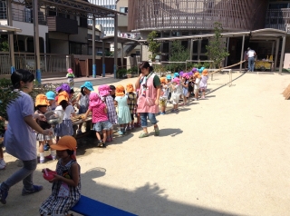 流しそうめん 挙母ルーテル幼稚園 幼保連携型認定こども園 学校法人愛知ルーテル学院